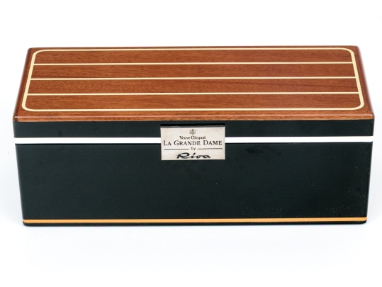 Vintage Veuve Cliquot La Grande Dame Lacquered Presentation Box By Riva