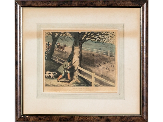 English 19th Century Color Prints Of Hunts