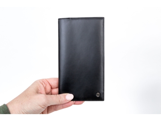 Cartier Black Leather Address Book And Notepad Holder, Boxed