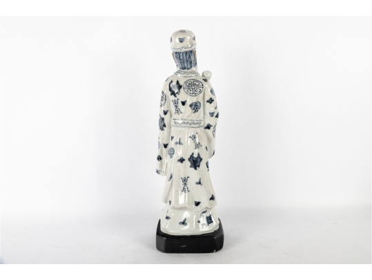 Chinese Blue And White Porcelain Elder Figurine