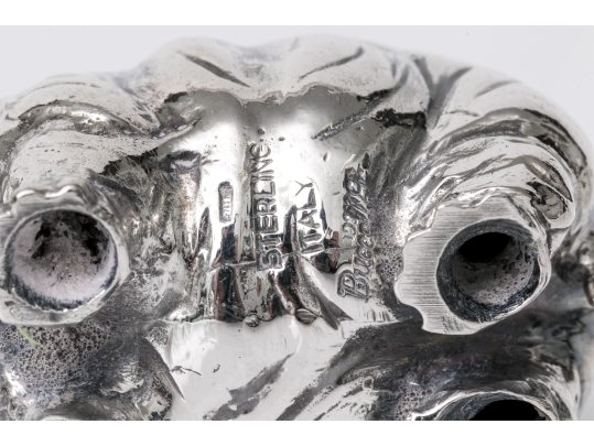 Buccellati Sterling Silver Miniature Charming Standing Hippo, Retail $670