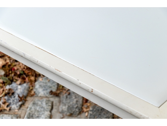 Pair Of Glass Top Folding Card Tables