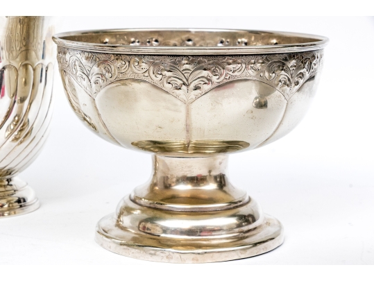 Four Quality English Silver-Plated Bowl