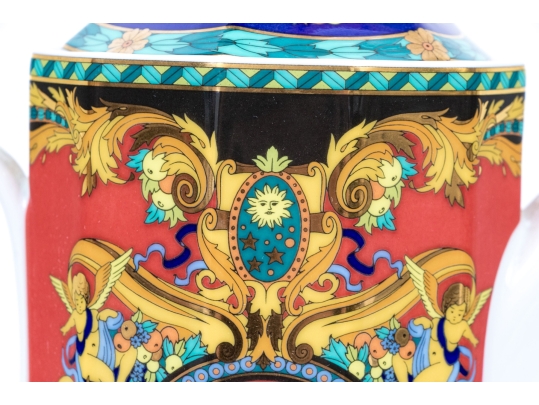 Seventeen Piece Set Of Versace Le Roy Soleil China Serving Wares