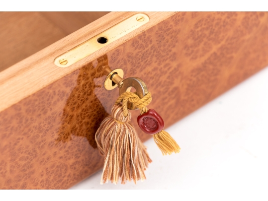 Quality Elie Bleu Paris Burl Veneered Humidor
