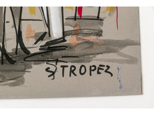 Two Unframed Signed Watercolors On Paper, 