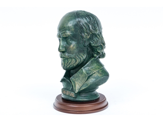 Vintage Composition Bust Of Shakespeare