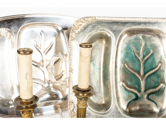 Collection Of Silver Plate And Brass Items