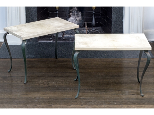 Antique Pair Of Side Tables, First Quarter 20th C.