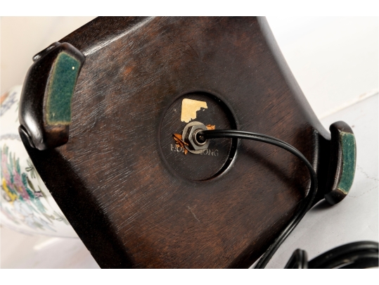 Chinese Famille Rose Porcelain Vase Mounted As A Lamp