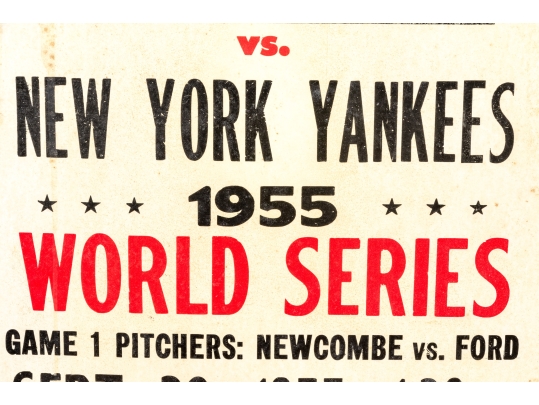 Collection Of Four Antique And Vintage Major League Baseball Posters With 1951 Pennant Poster