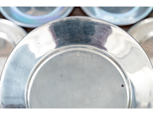 Twelve International Silver Co. Sterling Silver Bread And Butter Plates, 22.095 Ozt.