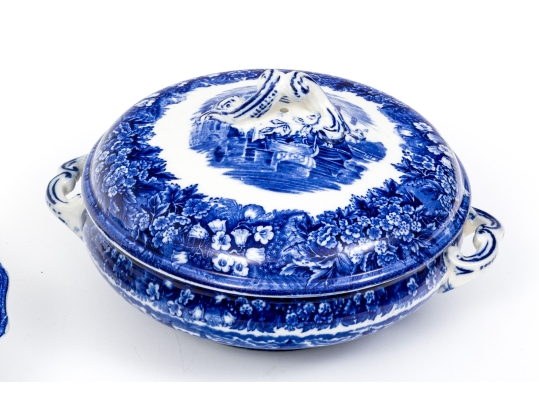 Collection Of English Blue And White Transferware