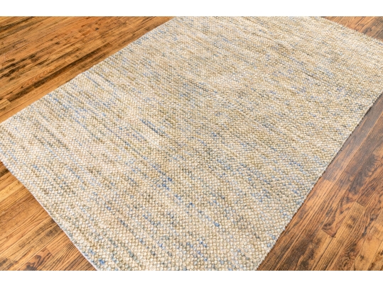 Hand Knotted Grit & Ground Wool, 8' X 5', New