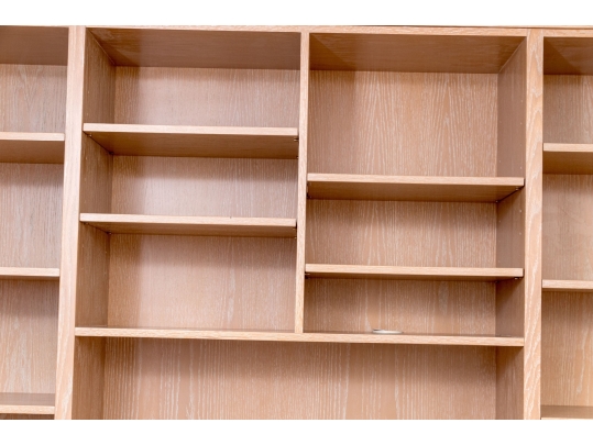 Large Natural Finished Media Cabinet