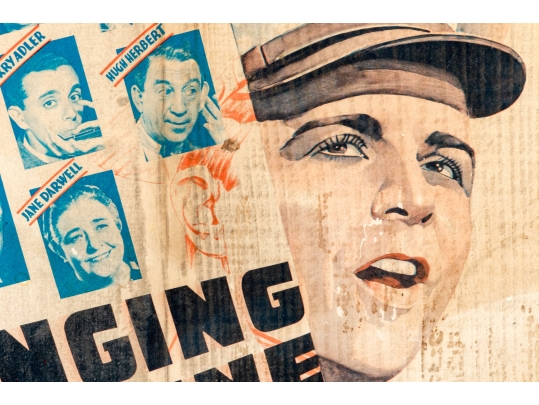 Collection Of Seven 1930's Stamford Theatre Movie Posters And  A 1953 Movie Poster