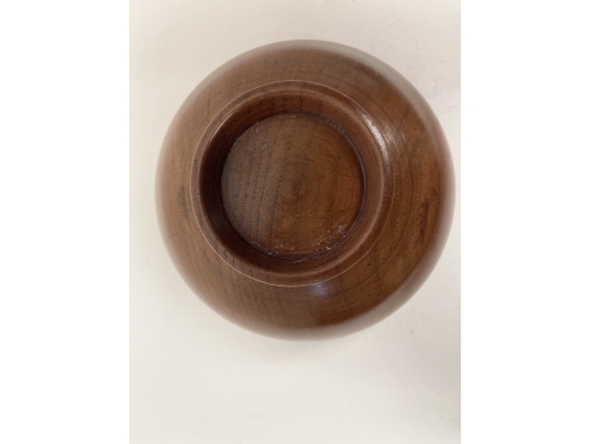 Turned Wood Tea Bowl Form Vessel  After Bob Stockdale