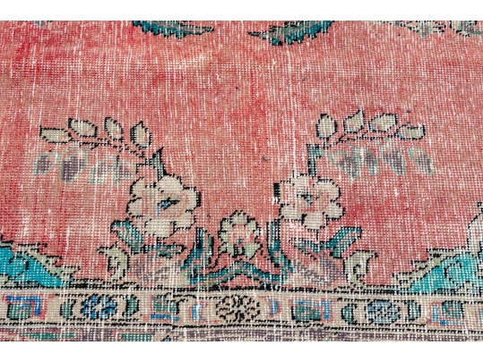 HAND KNOTTED WOOL PERSIAN OVER DYE CARPET, 9-7