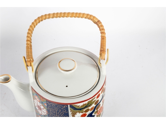 Pair Of Old Imari Japan Porcelain Teapots