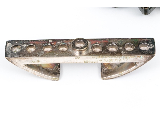 Judaica Lot Comprised Of Two Menorahs