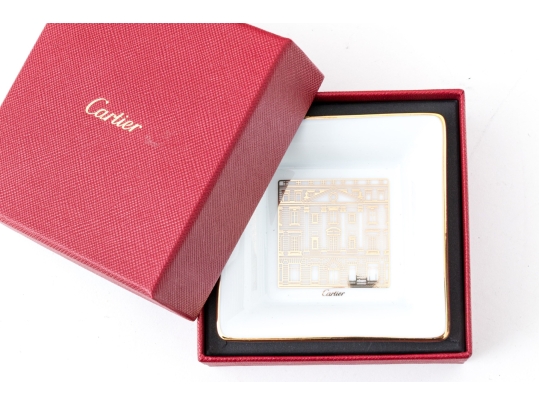 Cartier New York Fifth Avenue Mansion Motif Mini Trinket Tray, With Box