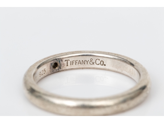Tiffany & Co. Elsa Peretti Sterling Silver Simple Band Style Ring, Size 5