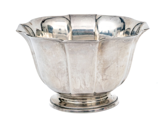 Cartier Sterling Silver Footed Bowl,  6.55 Ozt. 