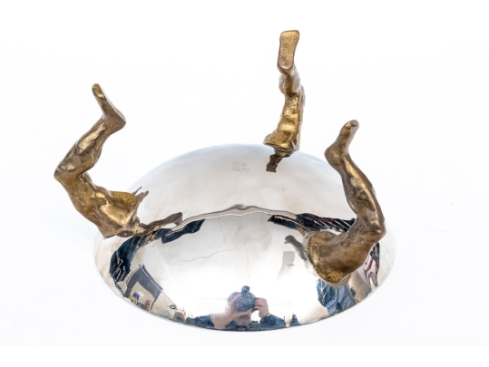 Michael Aram Stainless Bowl On Human Form Legs