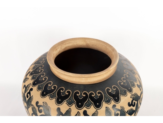 Decorative Asian-Style Ceramic Vase