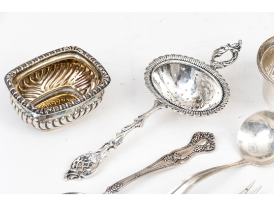 Fine Collection Of Eleven Sterling Silver Table Wares, 10.24 Ozt.