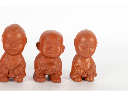 Four Pee-Pee Boy Tea Pets