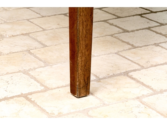 Handsome 8' Plank Top Rustic Dining Table - With Leaf