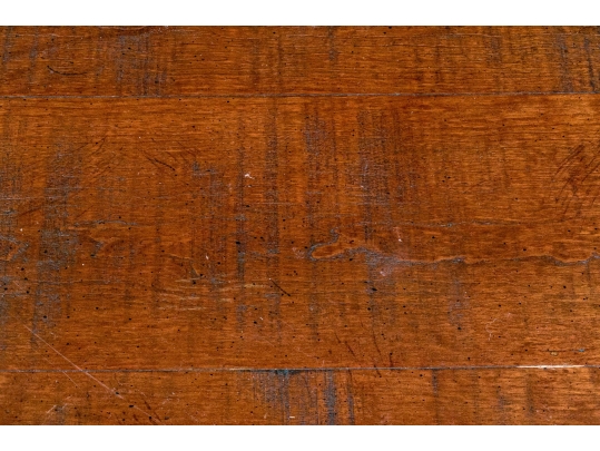 Handsome 8' Plank Top Rustic Dining Table - With Leaf