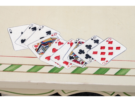 Buying & Design Hand Painted Custom Italian Card Table (TABLE ONLY)