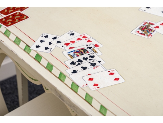 Buying & Design Hand Painted Custom Italian Card Table (TABLE ONLY)