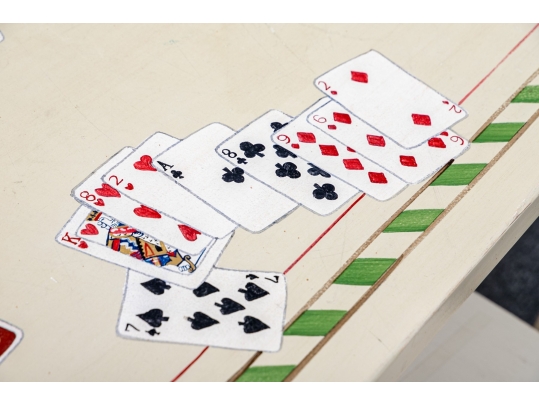 Buying & Design Hand Painted Custom Italian Card Table (TABLE ONLY)