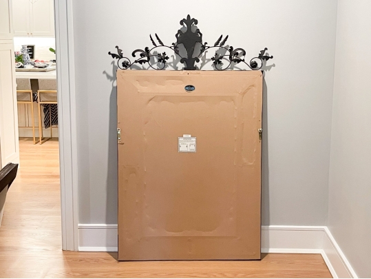 Uttermost Monumental Neoclassical Style Ornately Framed Hall Mirror
