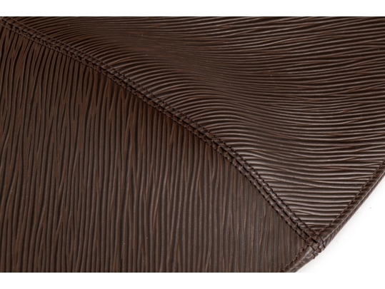 Louis Vuitton Moka Epi Leather Demi-Lune Pochette Bag, With Dustbag