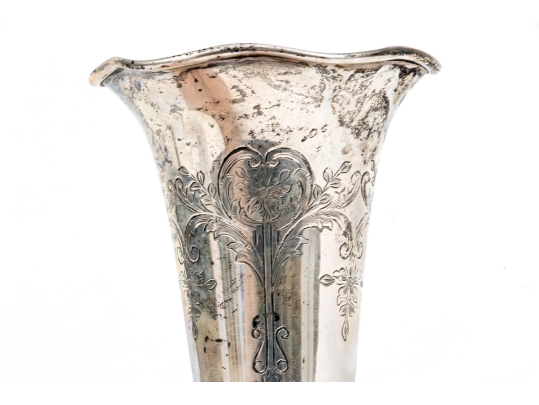 Shreve, Crump & Low Co. Sterling Silver Bud Vase, 3.96 Ozt.