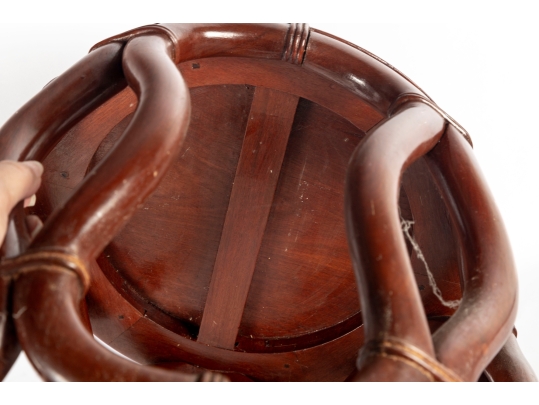 Asian Bentwood Drum Stool Or Side Table