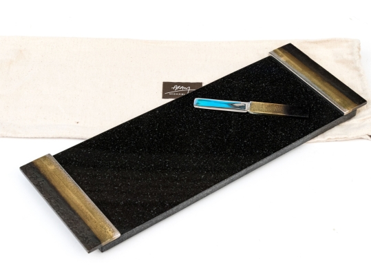 Michael Aram Luxurious Artisanal Cheese Board With Knife