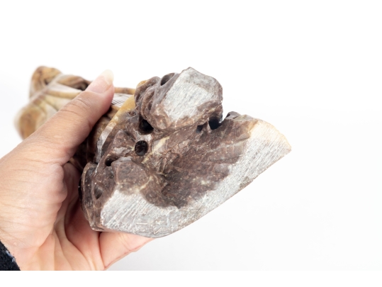 Chinese Soapstone Carving Of Shou Lao God Of Longevity