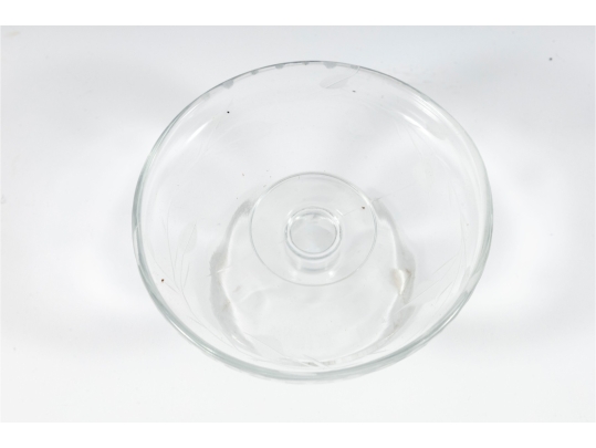 Art Glass Olives With Glass Pedestal 