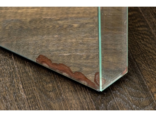 Hollywood Regency Mirrored Console Tabe