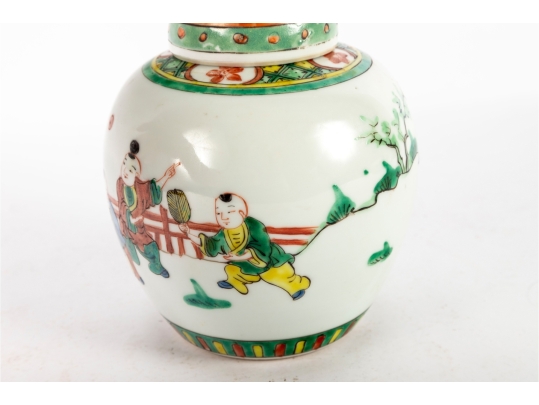 Chinese Famille Verte Ginger Jar