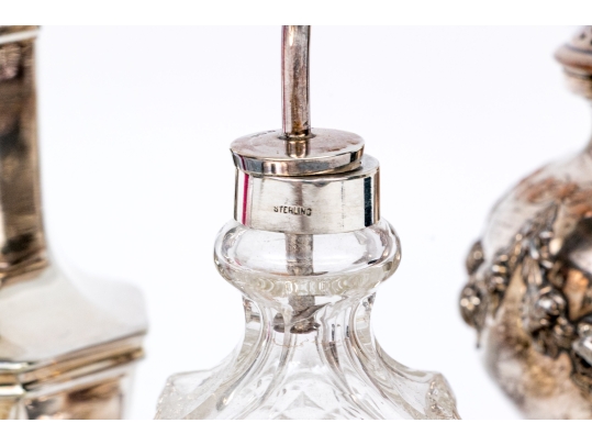 Collection Of Six Assorted Silver Plated And Crystal Table Wares