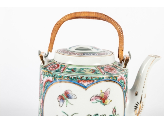 Chinese Famille Rose Porcelain Teapot