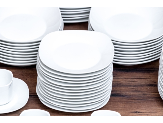 Massive 133 Piece The Palm Restaurant Porcelain Dining Service