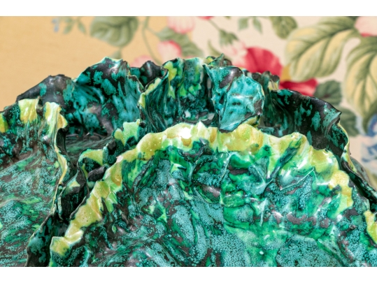 Cabbage Lidded Tureen With Underplate And Ladle