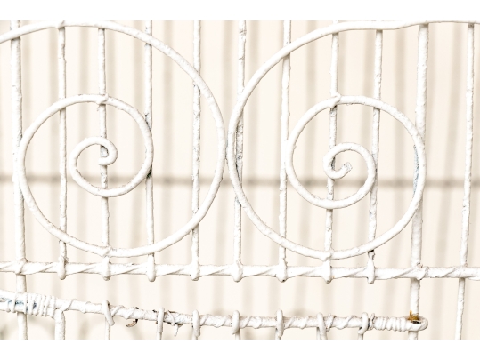 Massive Vintage Iron Birdcage On Stand